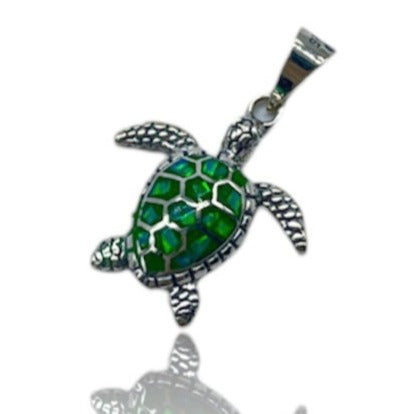 Dije de tortuga verde en Plata ley 925.